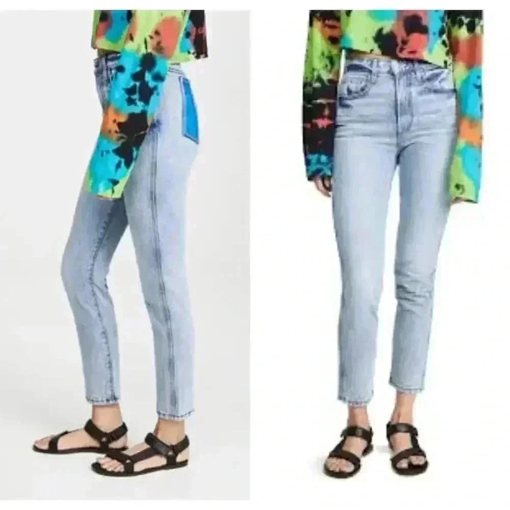 Jordache Vintage High Rise Crop‎ Jeans Blue Size 31